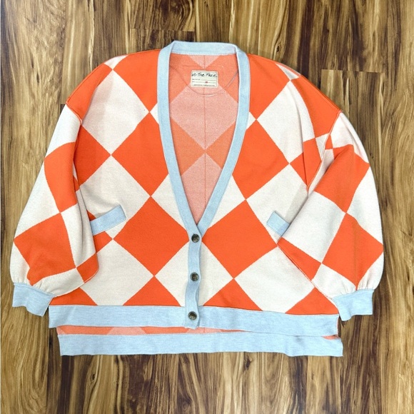 Free People Manny Argyle Cardigan - Picture 2 of 5